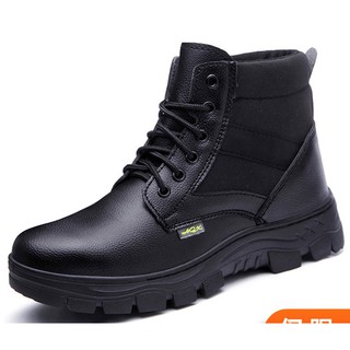 Safety shoes / safety boots Medium cut steel toe cap Work shoes Men waterproof Tactical boots welding shoes hiking shoes