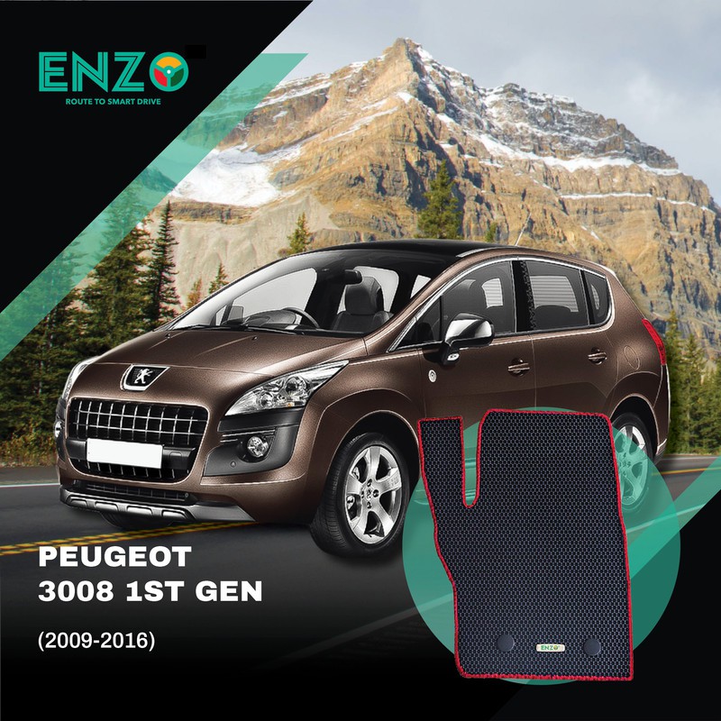 Peugeot 3008 1st Gen Enzo Customised Car Mat Shopee Malaysia