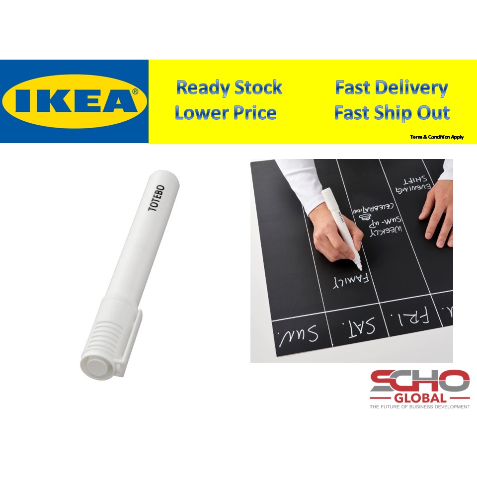 IKEATOTEBO Blackboard chalk pen, white Shopee Malaysia