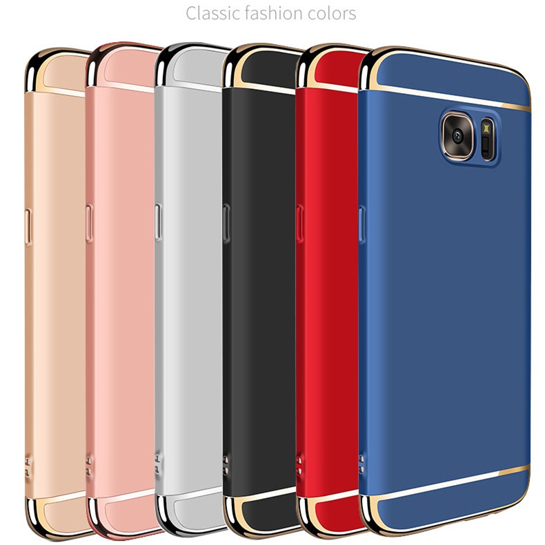 Samsung Galaxy S6 Edge Plus Plating Matte Hard Case Thin 3 In 1 Scrub Back Case Shopee Malaysia