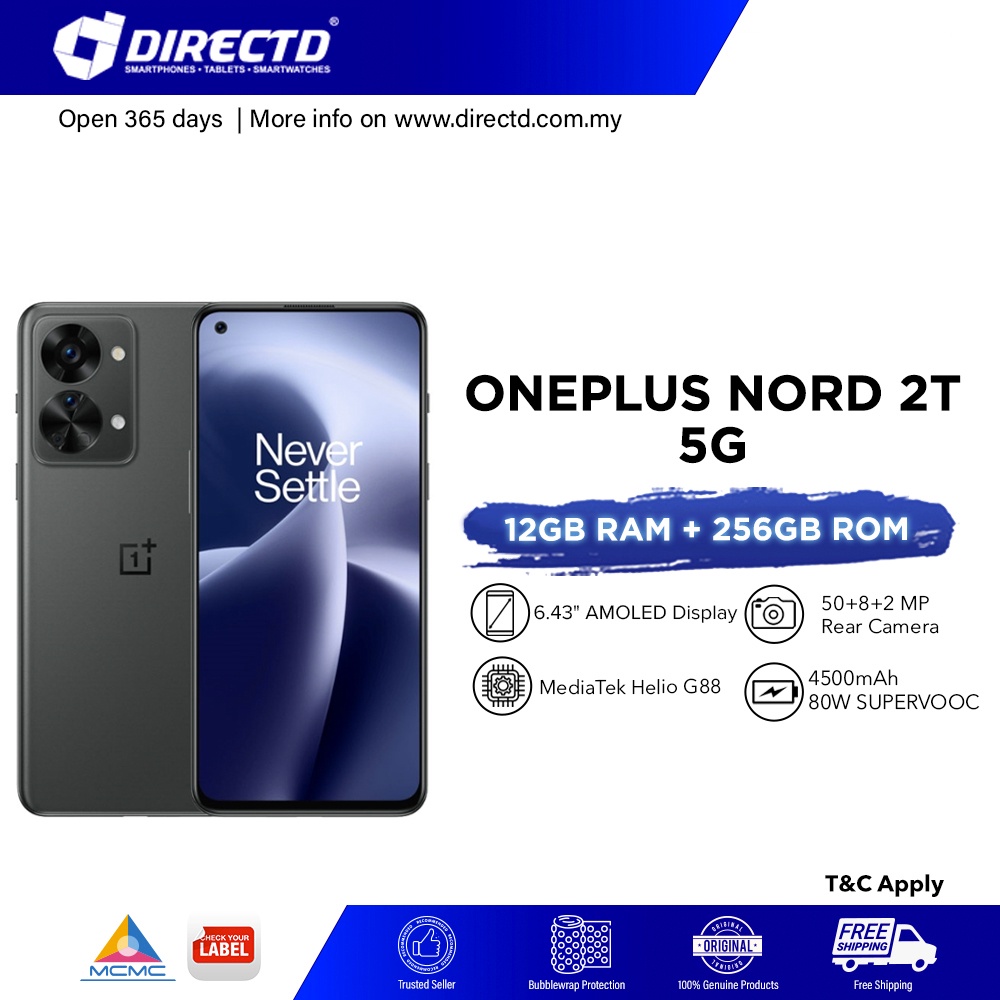 OnePlus Nord 2T 5G [12GB RAM | 256GB ROM] READY STOCK! | Shopee Malaysia