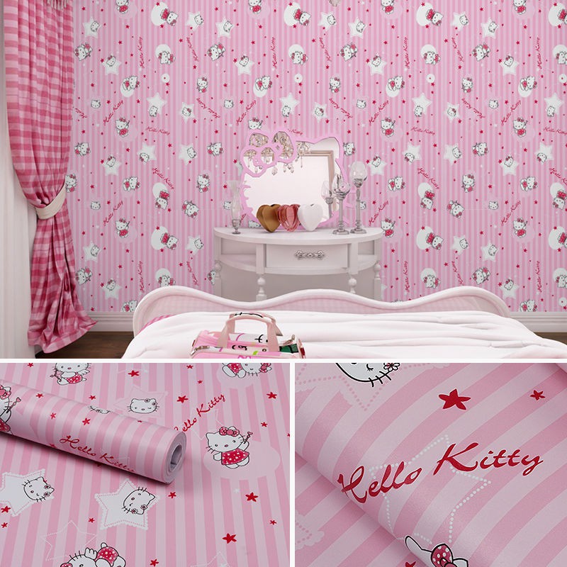 Wallpaper 10M Star Hello  Kitty  Untuk Rumah Bilik  Tidur  