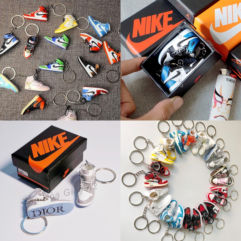 Jordan 1 mini keychains 3D Sneaker keychains Shopee Malaysia