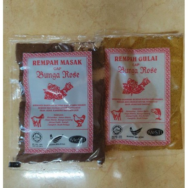 Buy Rempah Masak Gulai Cap Bunga Rose Terengganu  SeeTracker Malaysia