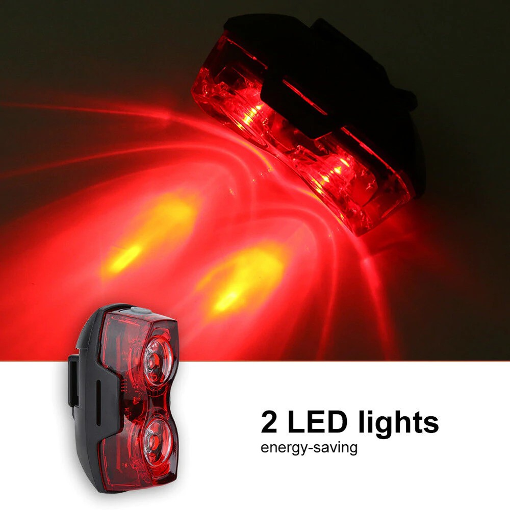 1 Pc Red LED Rear Light Waterproof Red Light Bike Bicycle 3 Modes Tail Lamp