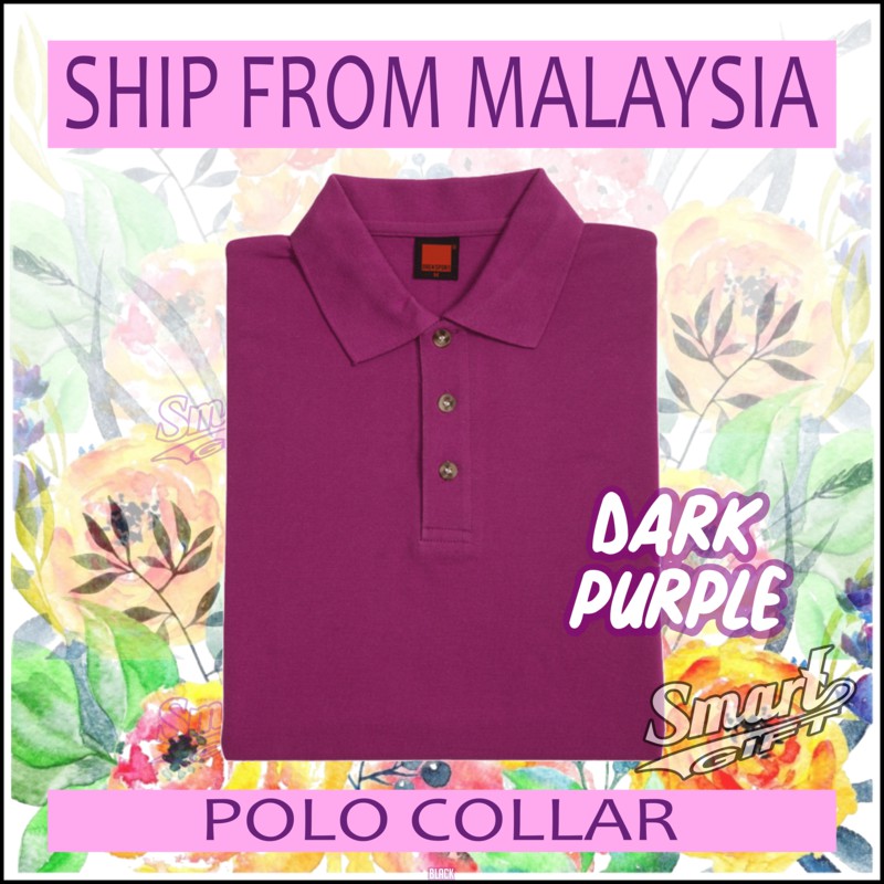 dark purple polo t shirt