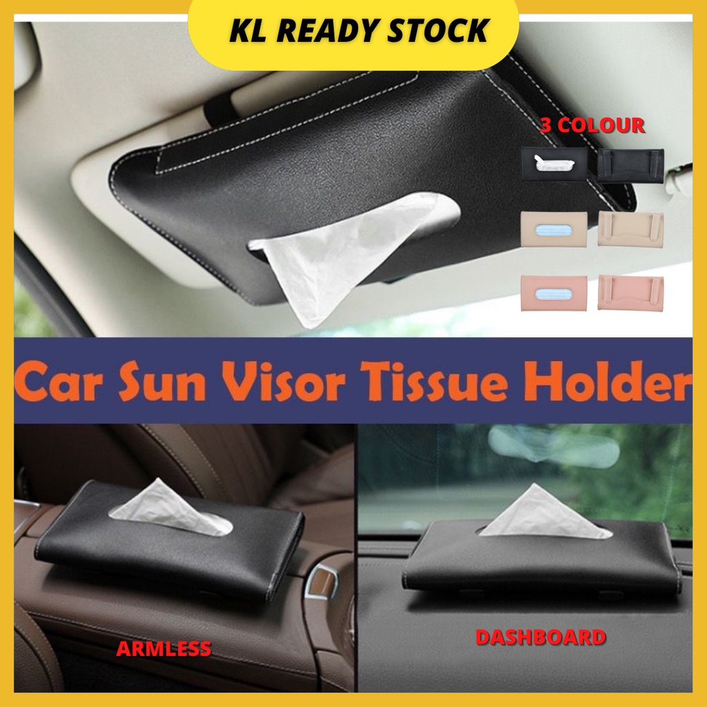 Car Sun Visor Tissue Box Holder With Clip Car Tissue Box Kotak Kertas