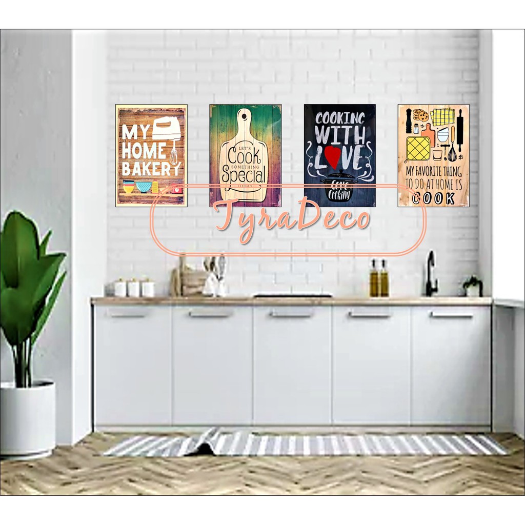 Frame Gambar Dinding  Dapur Kitchen Wall Deco  Shopee 