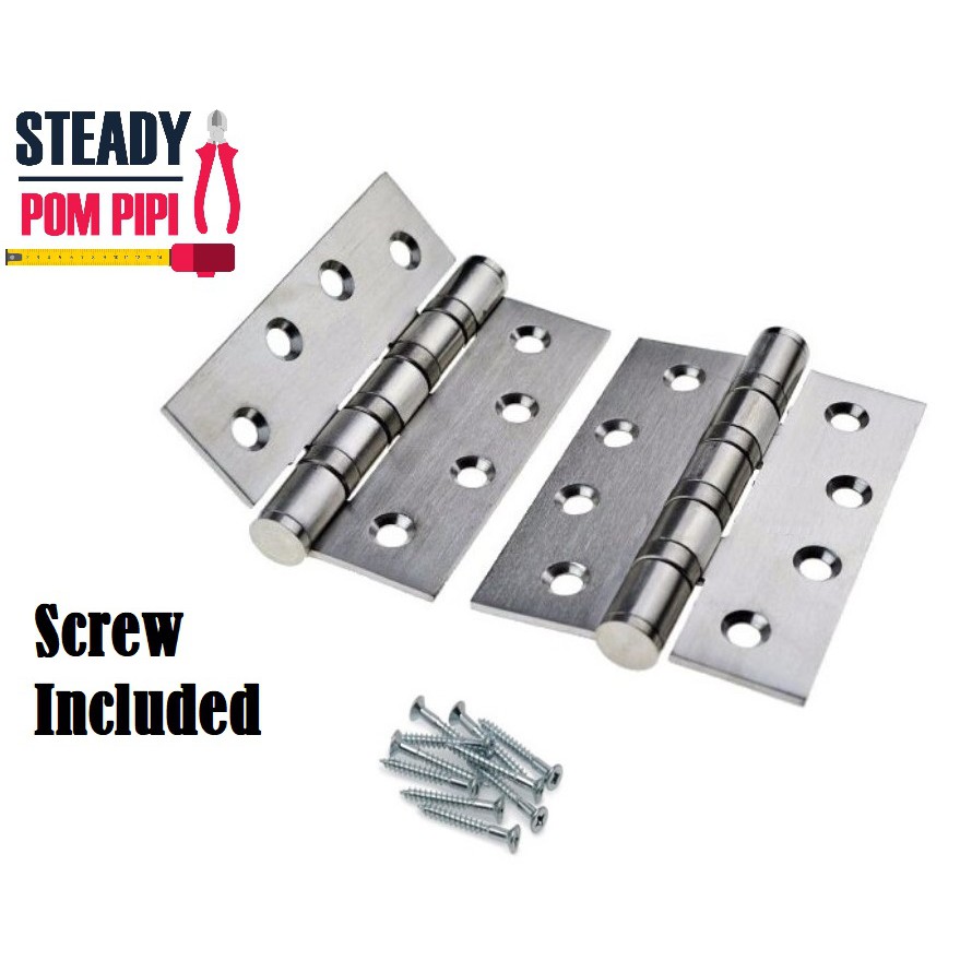 4 HEAVY DUTY STAINLESS STEEL HINGES STEEL HINGES DOOR 