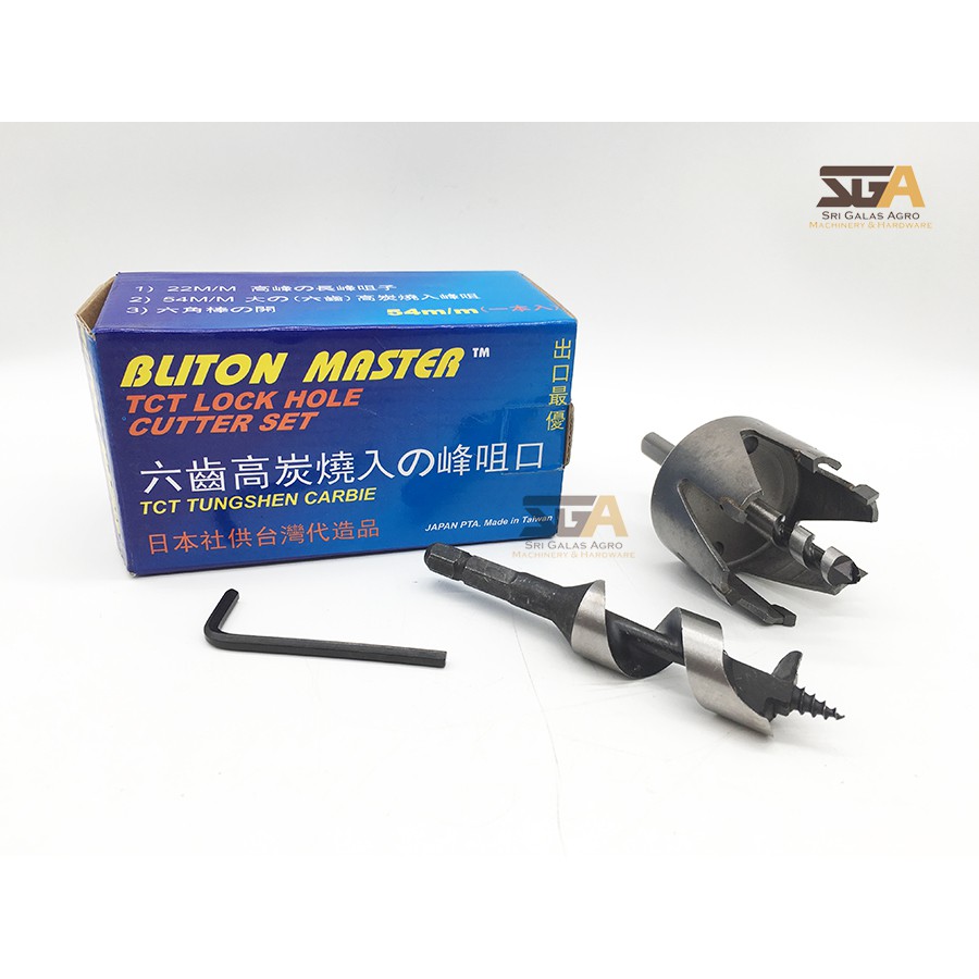 Heavy Duty Tct Lock Hole Cutter 2pcs Wood Door Lock Installation