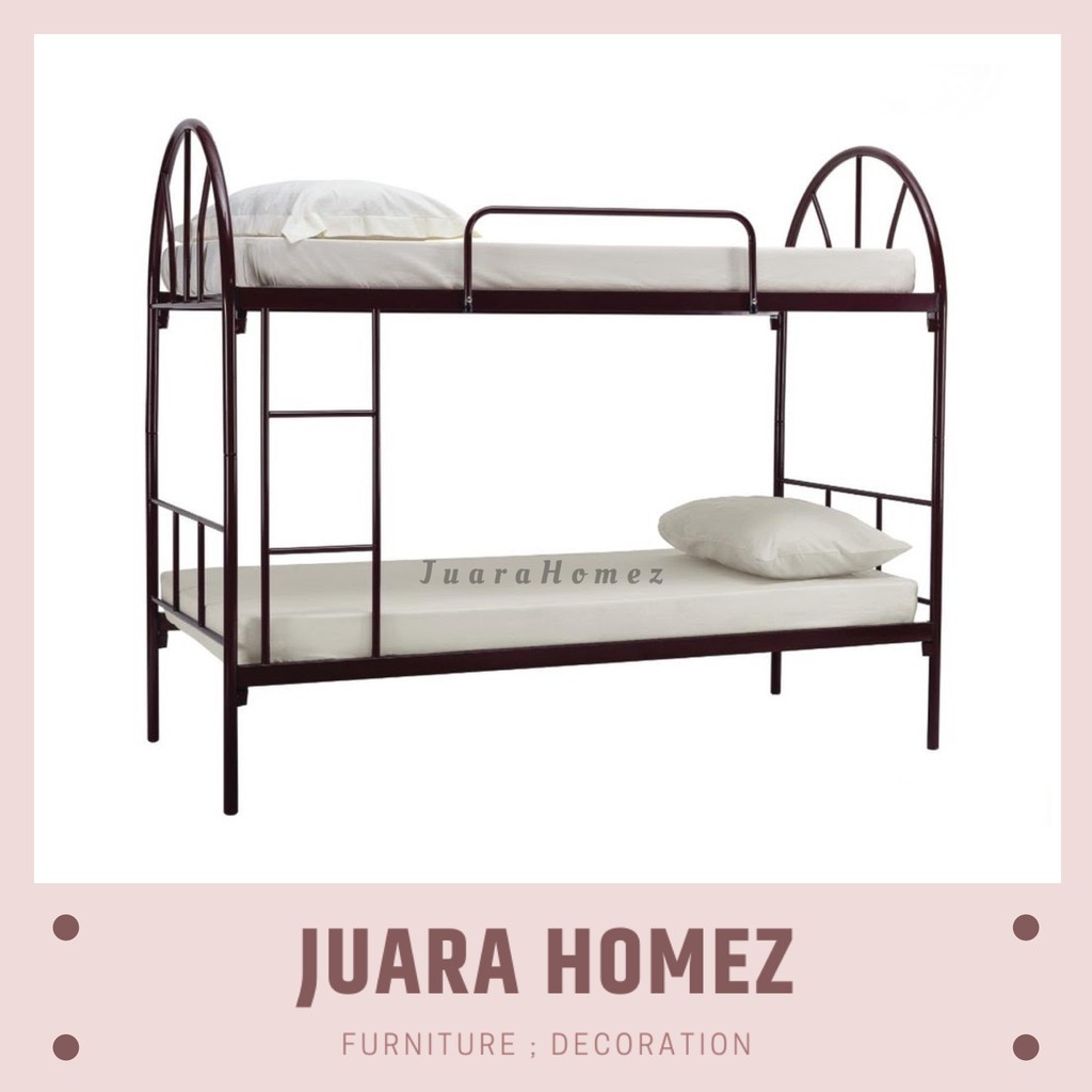 Buy Double Decker Bed Frame Single Size Katil Dua Tingkat Katil Besi Single Metal Double Decker Bed Katil Besi Seetracker Malaysia