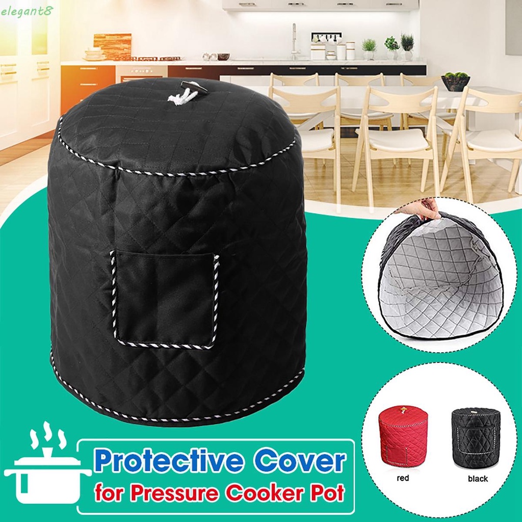 ELEGANT 6QT/8QT Dustcover Durable Instant Pot Accessories Dustproof Cover Cooking Kitchen Rice Cooker Air Fryer Black/Red Cotton Electric Pressure Cooker