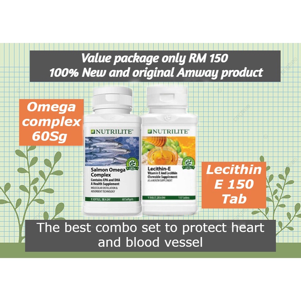 Nutrilite Salmon Omega Complex 60Sg + Nutrilite Lecithin-E 150Sg Value ...