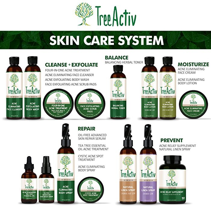 treeactiv acne eliminating face cleanser