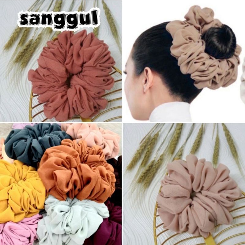 SANGGUL ikat rambut chiffon getah rambut sanggul Buy 10 Get 2 Free ...