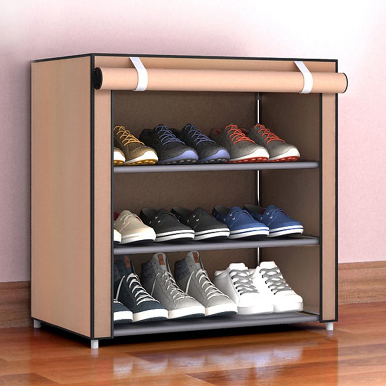 Ek Non Woven Fabric Shoes Rack Shoes Organizer Bedroom Dormitory Shoe Racks Shopee Malaysia