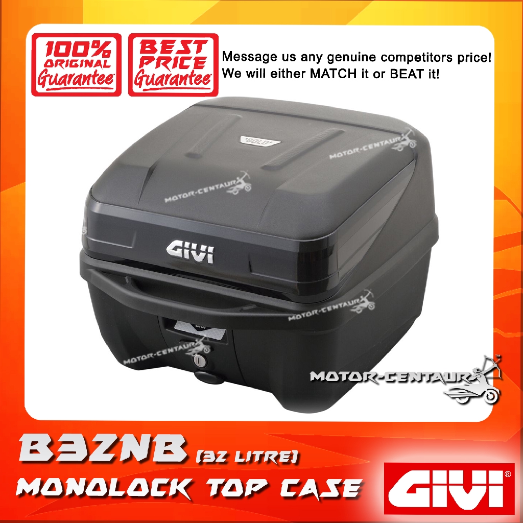  KOTAK  BOX  GIVI MONOLOCK TOP CASE BOLD B32 B32NB BLACK 