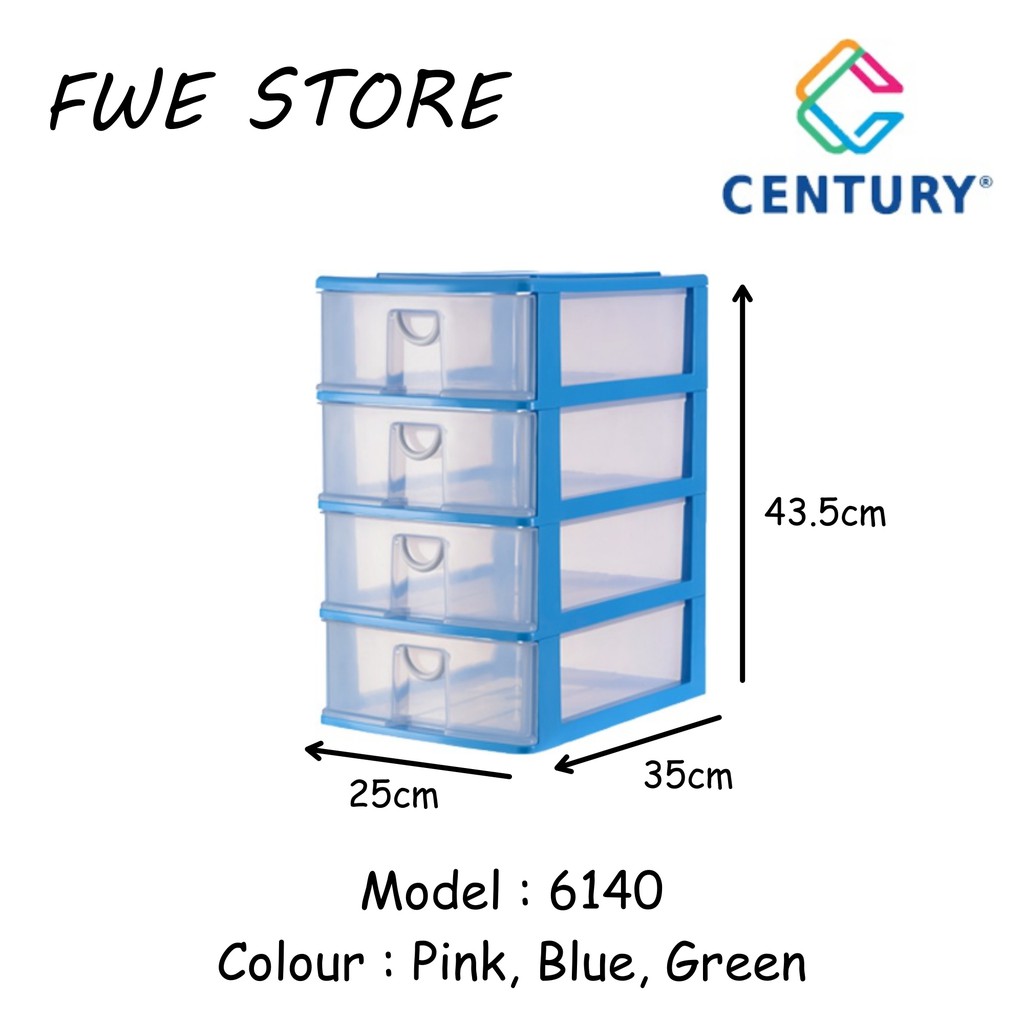 Century 4 Tier A4 Mini Drawer Document Storage Stationary