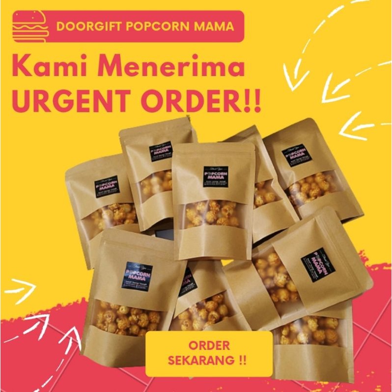 Doorgift Popcorn Mama ❤️ Accept Urgent Order & Prompt Delivery ❤️ Goodies Popcorn Mama