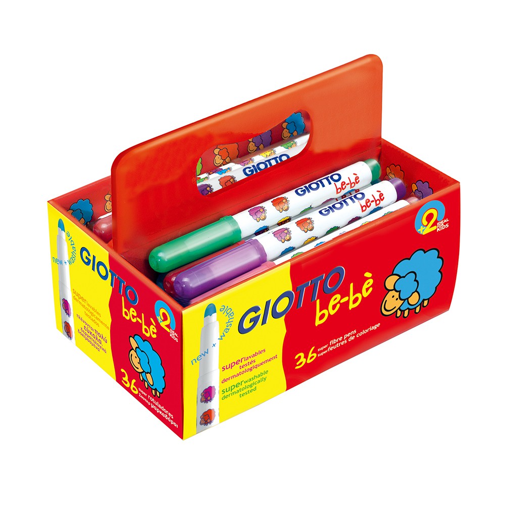 Giotto Bebe Washable Style Baby Color Pen Portable Set 36 Pc Shopee Malaysia