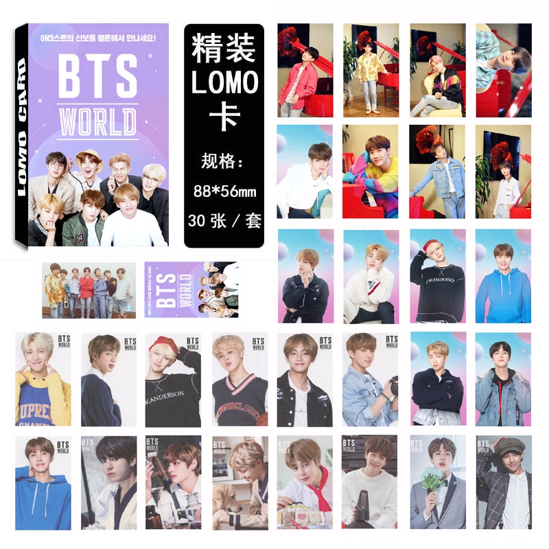 Kpop Card BTS Album WORLD OST Collective LOMO Card