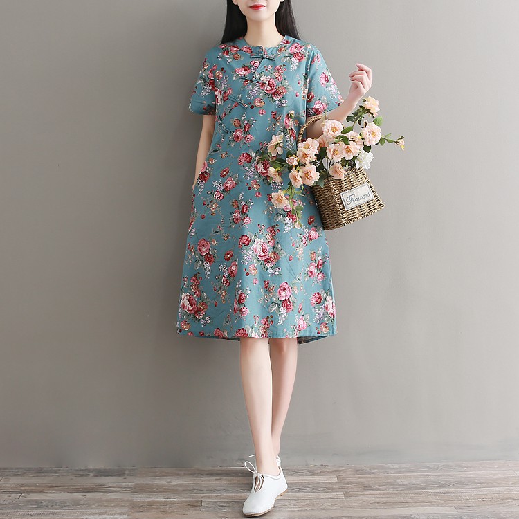 japanese floral dress