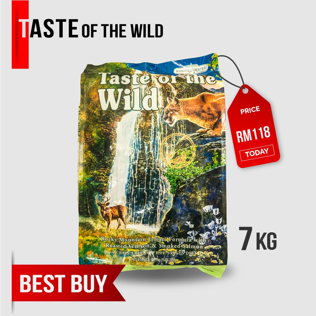 taste of the wild cat food calories