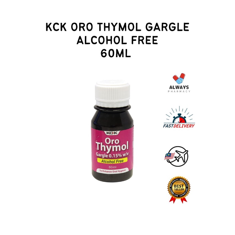 KCK ORO THYMOL GARGLE ALCOHOL FREE 60ML Shopee Malaysia
