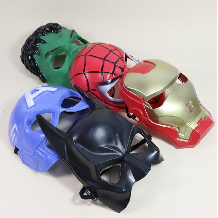 🔥Limited Sale🔥Ready Stock Halloween Cosplay Party Gifts Superhero  Avengers Kids Adult Mask Hulk Green Monster Spiderman America Captain Face  Mask