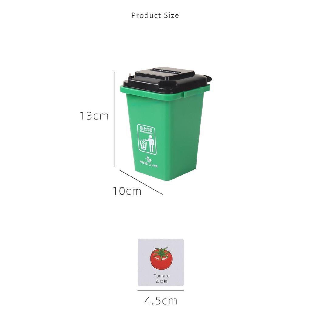 Large 1 Set Garbage Sorting Toy Montessori Practice Teaching（4 Trash Cans  108 Teaching Cards）Mini Rubbish Recycle Bin | Shopee Malaysia