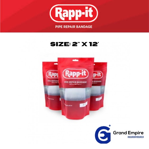 RAPPIT PIPE REPAIR BANDAGE (50mm x 3.6m) (2” x 12’) Shopee Malaysia