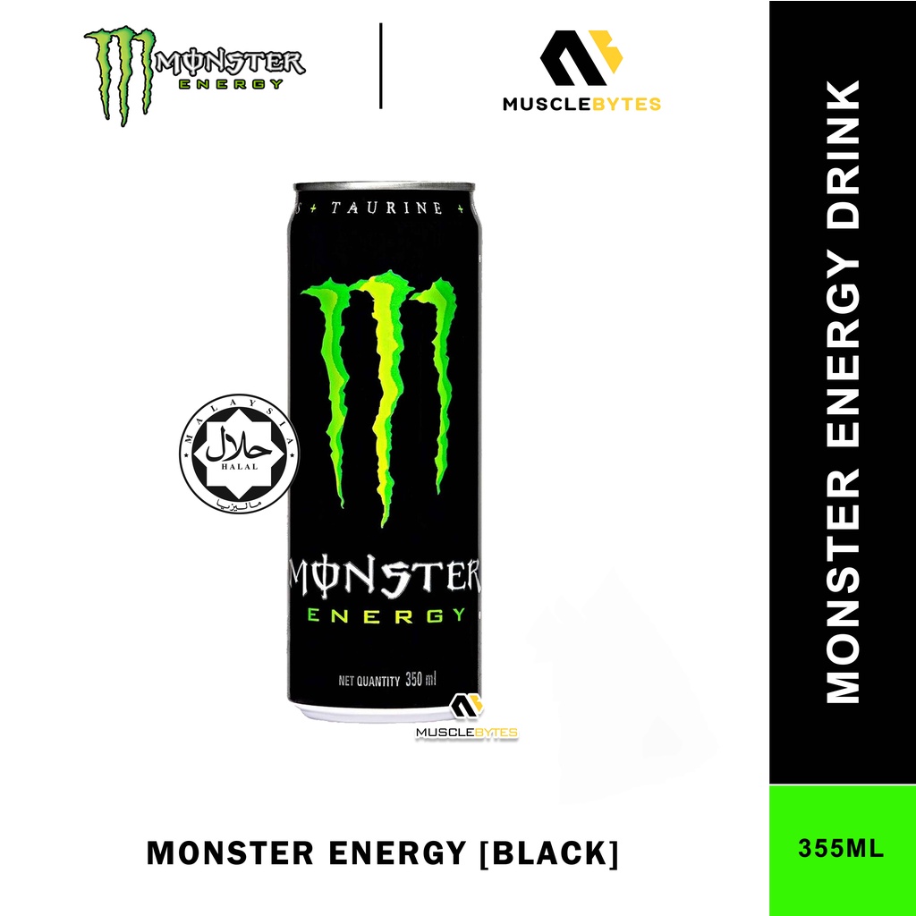 Monster Energy Drink [355ML / 1 Can] [Halal Monster Energy] Shopee