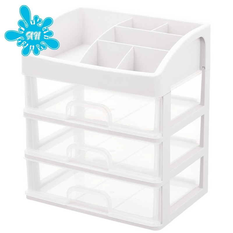 Transparent Makeup Jewelry Stationery Drawers Storage Rack Box