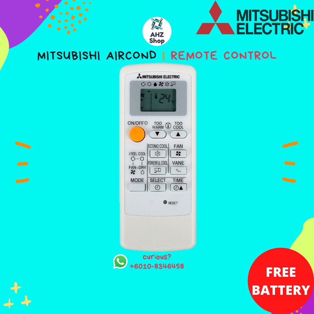 MITSUBISHI Air Cond Remote Control Replacement MP04B MPO4A MP2B MP07A
