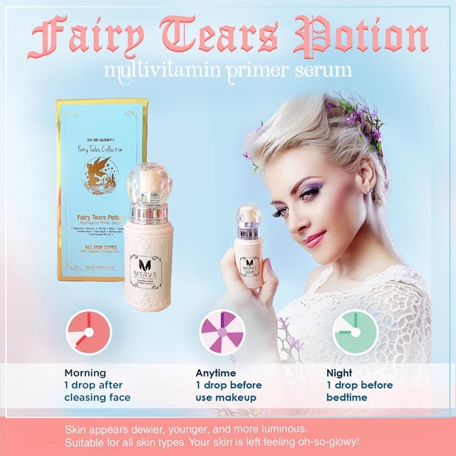 Multivitamin Primer Serum Fairy Tears Potion By Merve Cosmetics Merve Cosmetics By Joy Revfa Shopee Malaysia