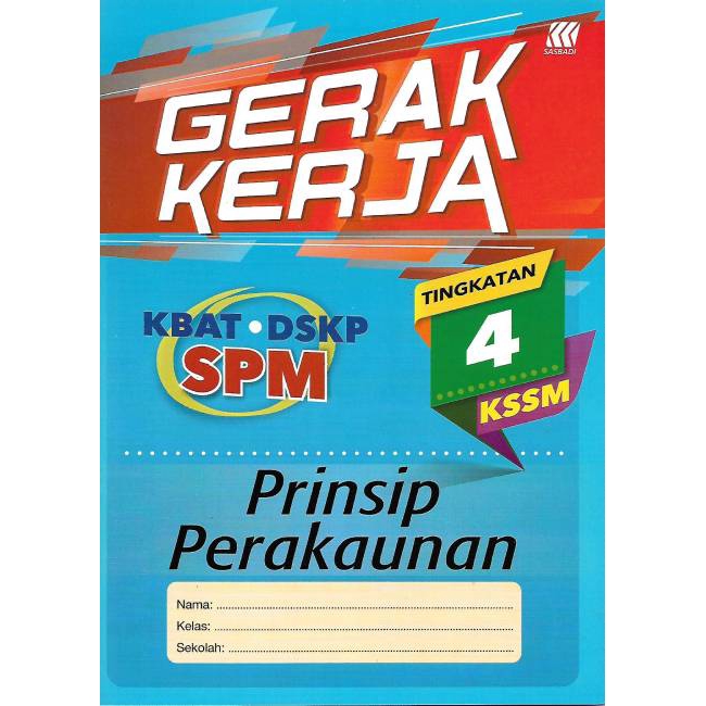 Buy GERAK KERJA KSSM PRINSIP PERAKAUNAN TINGKATAN 4  SeeTracker Malaysia