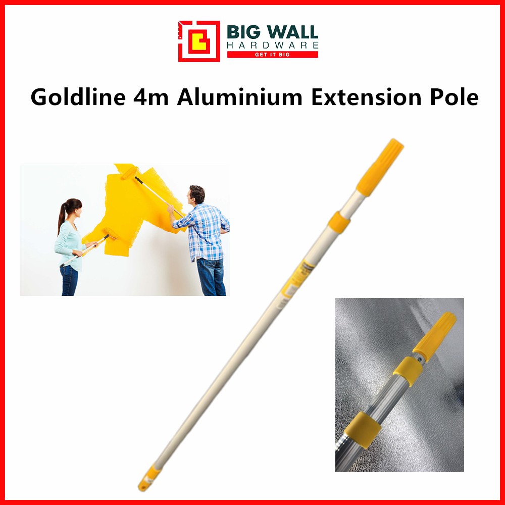 Goldline 4 meter Aluminium Adjustable Telescopic Extension Pole Handle