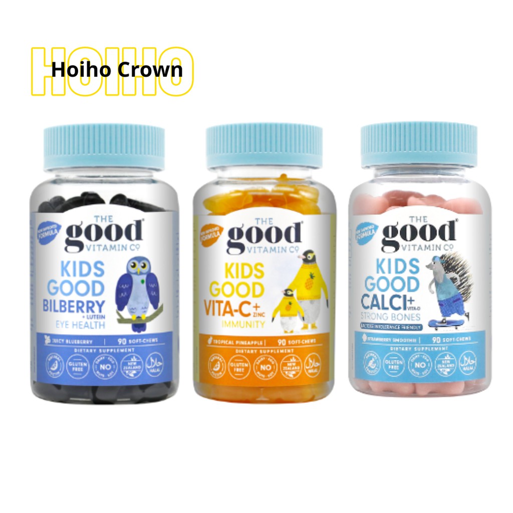 [3xbottles] The Good Vitamin Co. [Halal] Kids Calcium + Vitamin D 90
