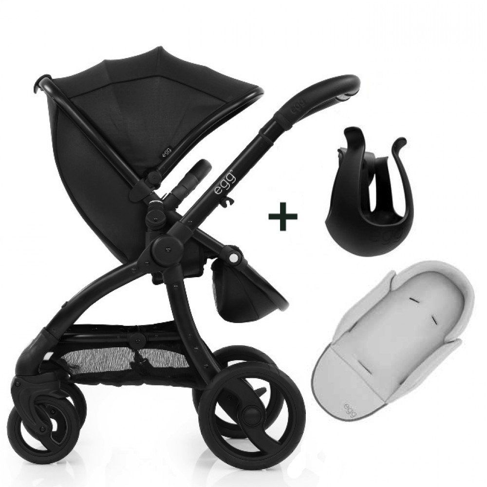 egg pushchair jurassic black