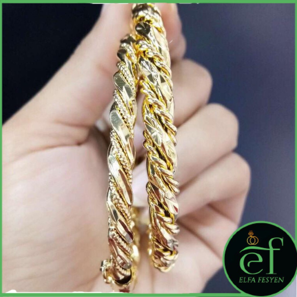 EMAS KOREA BANGLE TALI KAIT 2SIZE BK26 BK27 Shopee EMAS KOREA BANGLE TALI KAIT 2SIZE BK26 BK27 Shopee