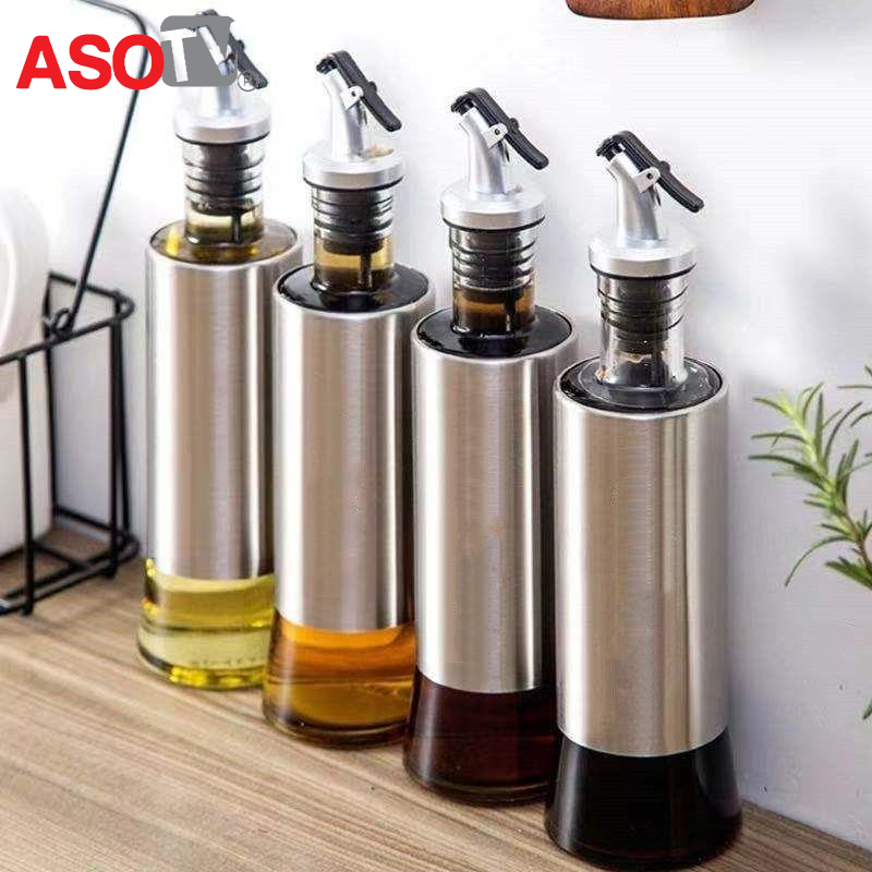 ASOTV® Oil Dispenser Glass Cooking Oil Sause Vineger Seasoning Bottle 300ML 1601