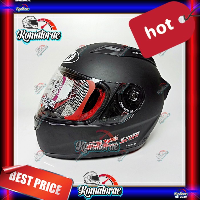 Kyt Rc7 Helm Solid Black Doff Full Face Shopee Malaysia