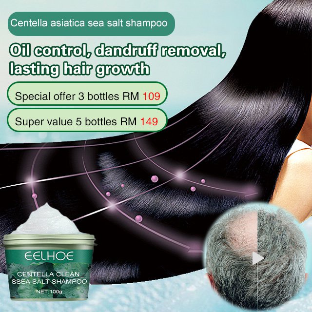 EELHOE Centella Asiatica Sea Salt Shampoo Anti Dandruff Refreshing Oil