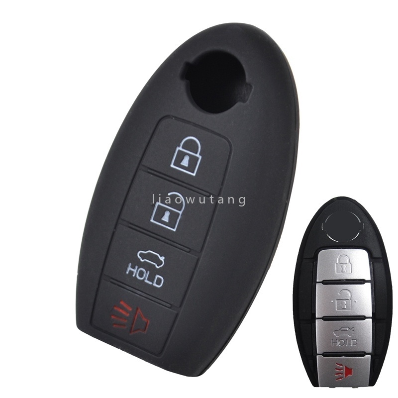 New 4 Buttons Silicone Remote Key Cover Fob Case For Nissan Altima Rogue Sentra