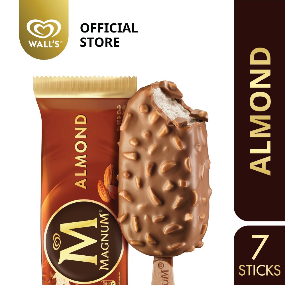 Buy Ready Stock Magnum Almond Ice Cream 7 Pieces Seetracker Malaysia