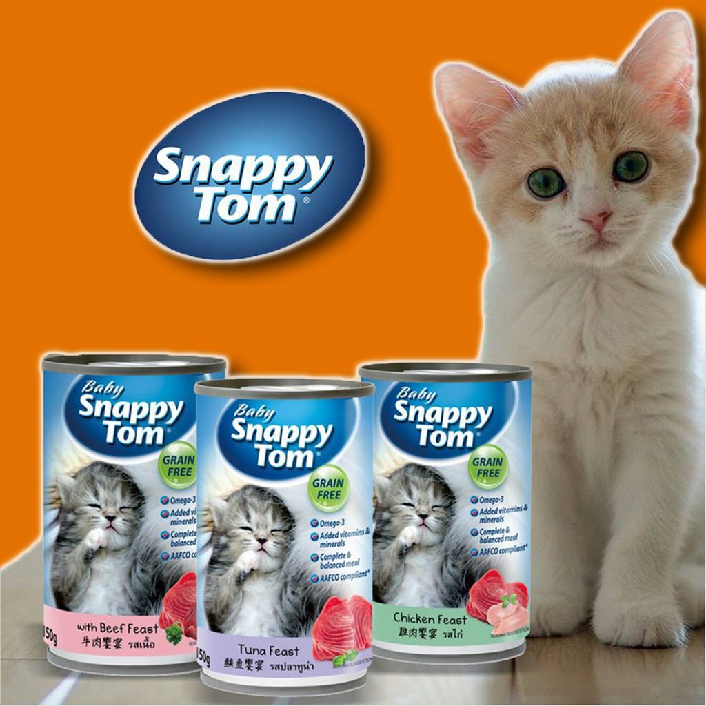 Buy Baby Snappy Tom Wet Kitten Canned Food 150G  SeeTracker Malaysia