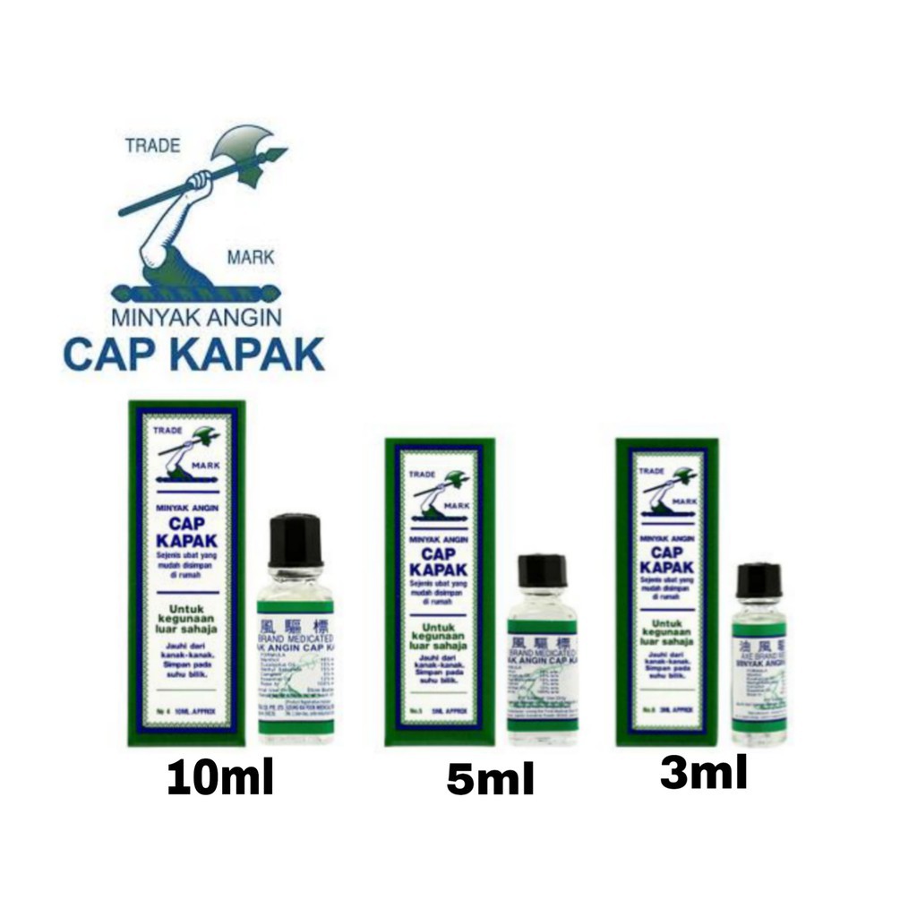 Minyak Cap Kapak 10ml 5ml 3ml Shopee Malaysia