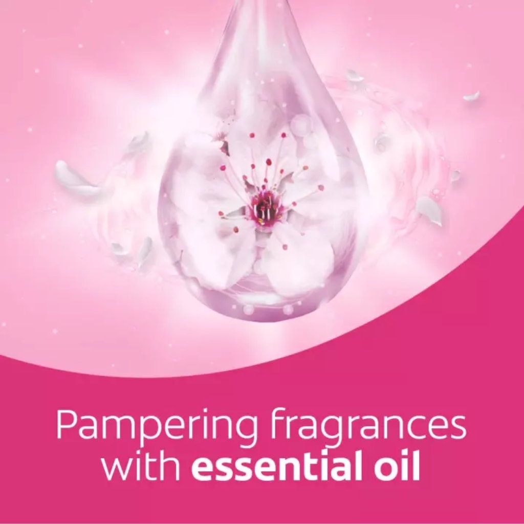 Softlan Aroma Therapy Sakura Romance (Pink) Fabric Softener Refill (1.5L)