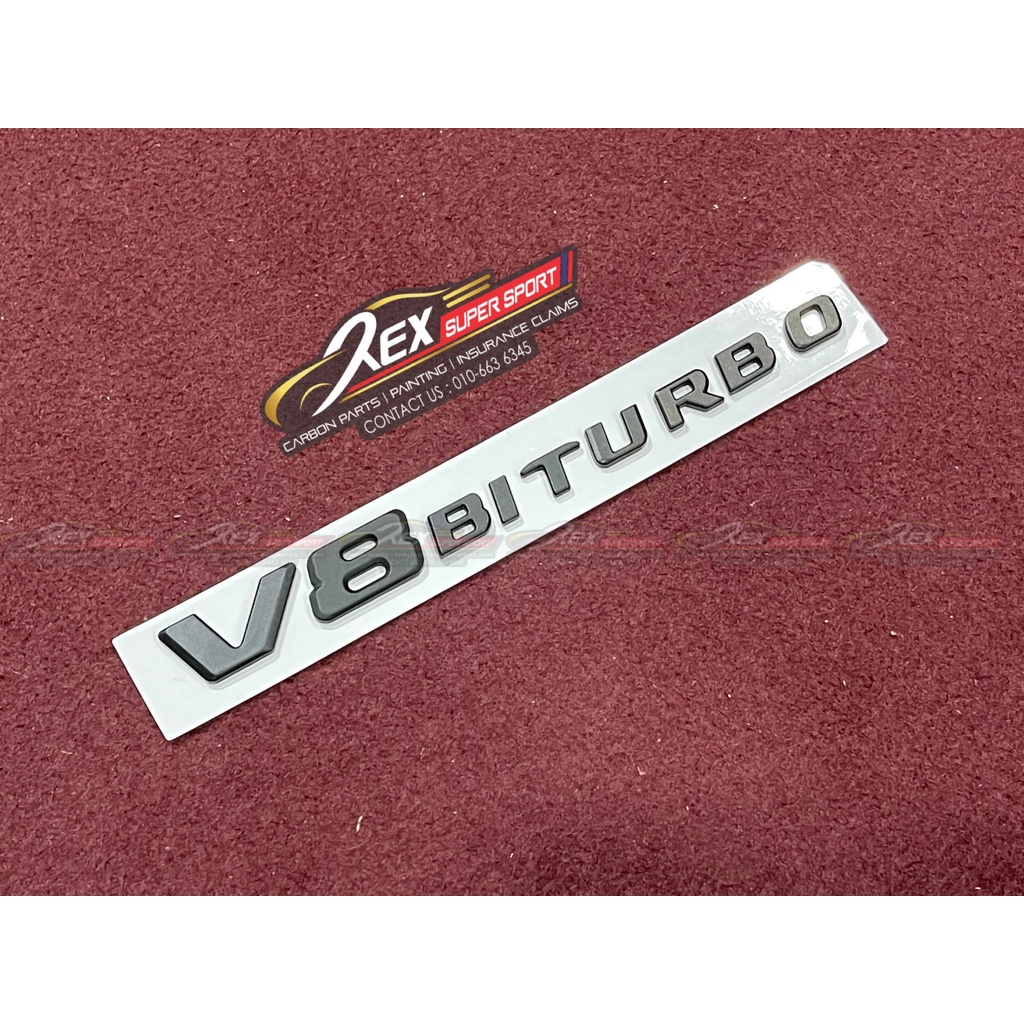 Mercedes C-CLASS W205 C200 C250 C300 C43 C63 V8 Biturbo Emblem Fender ...