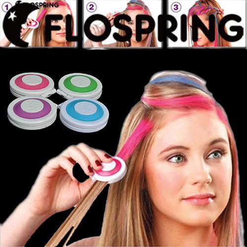 4pcs Fashion Christmas Diy Temporary Wash Out Dye Hair Chalk